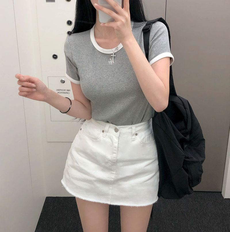 [BELLIDE MADE] SPAN COLORING RINGER T-SHIRT
