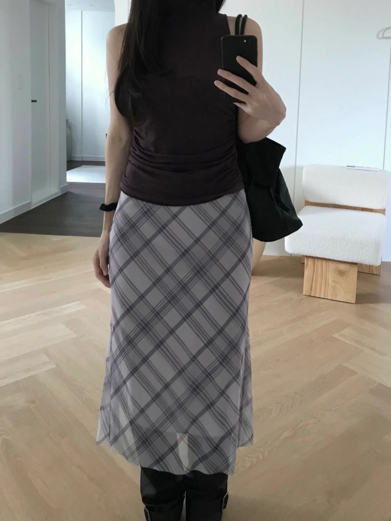 Turtleneck Shirring Sleeveless Top (3 colors)