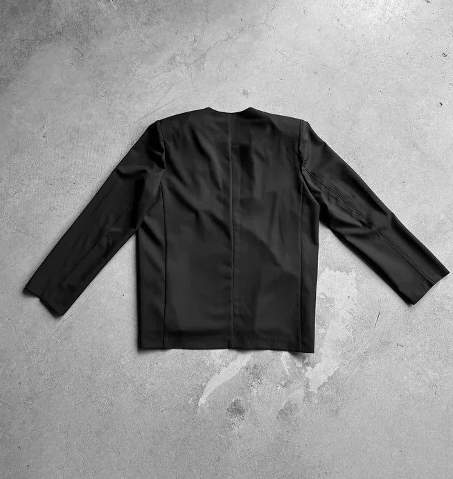 Bio Collarless Maxi Jacket