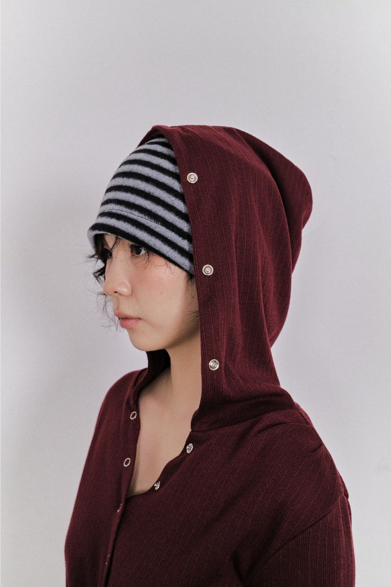 Groove Button Hoodie (3color)