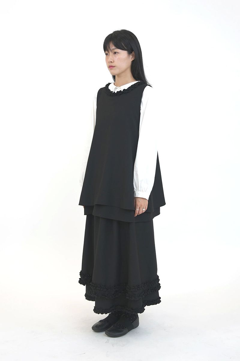 [fiebre] frill trimming skirt