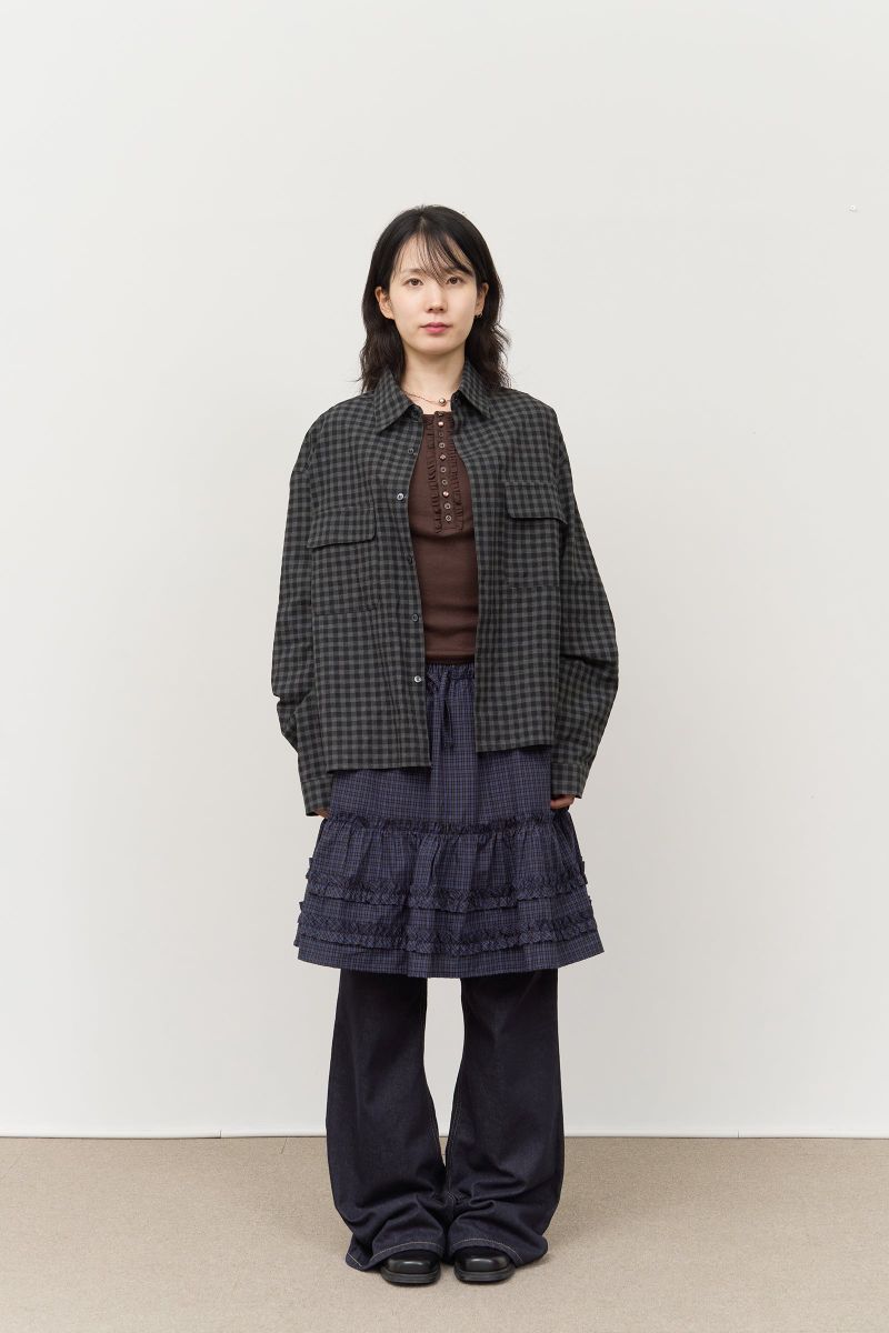 HIFIFNK(ハイファイファンク)の「(W) Bunny Checked Skirt (2color)(Skirts)」