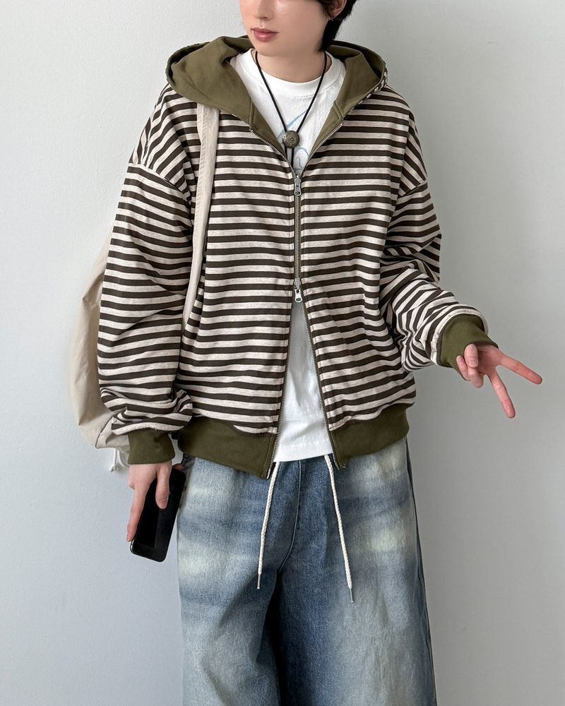 Duo Reversible Hood Zip-Up