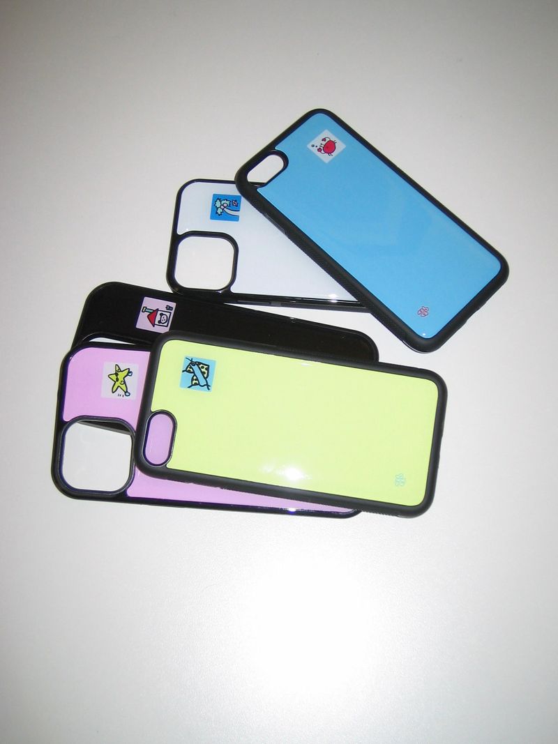lemon square patch epoxy phone case