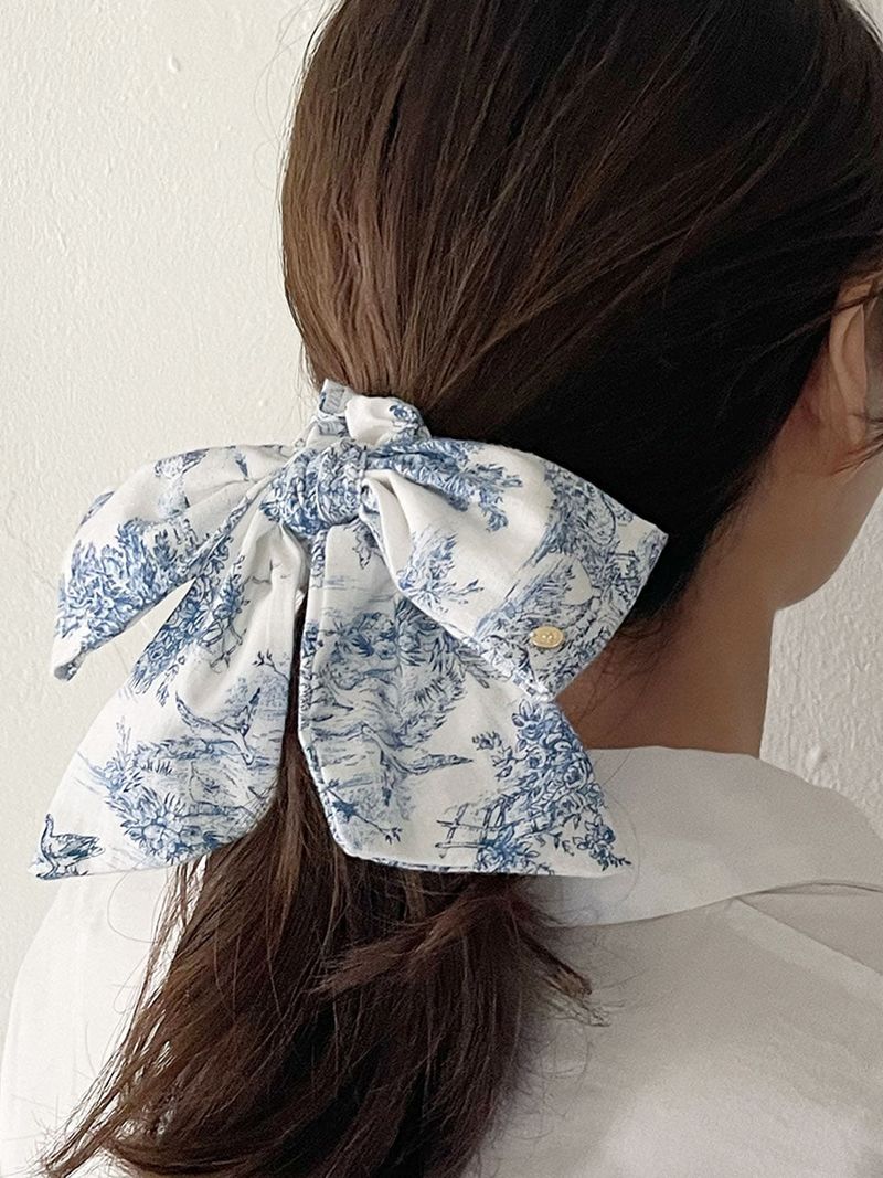 oar（オーエーアール）の「French Etoile Ribbon Scrunchies [Blue]（Hair Accessories）」