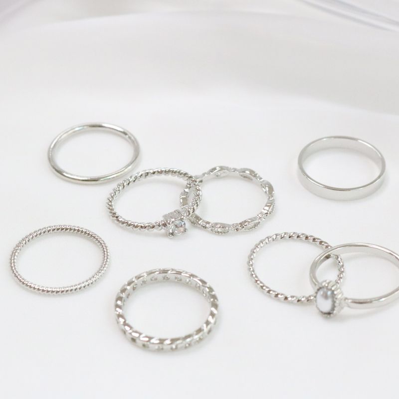 Royal Pearl Ring Set (2 color)
