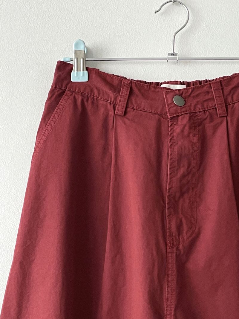 Amekaji wide pintuck pants