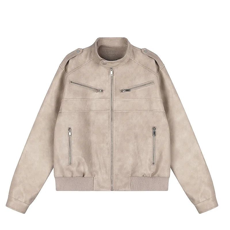 Multi Zip Leather Blouson
