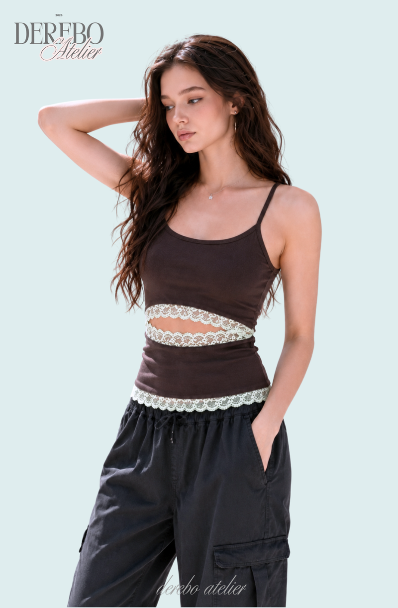 Edge Open Lace Sleeveless Top