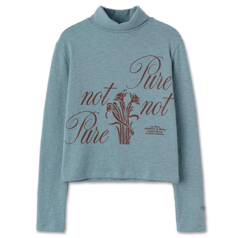 VISUAL COLLECTOR（ビジュアルコレクター）の「Not pure artwork turtleneck [Vintage blue]（Tops）」