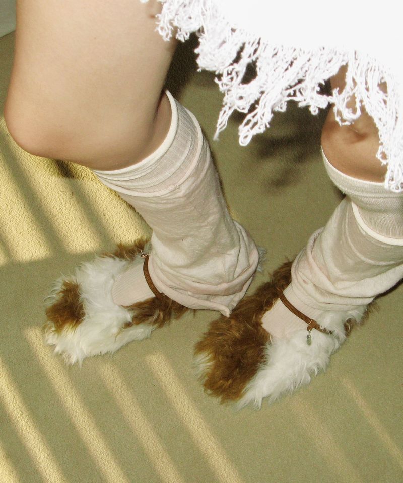 Fur Baby 0013-1. Parti Poodle Flats - 2colors