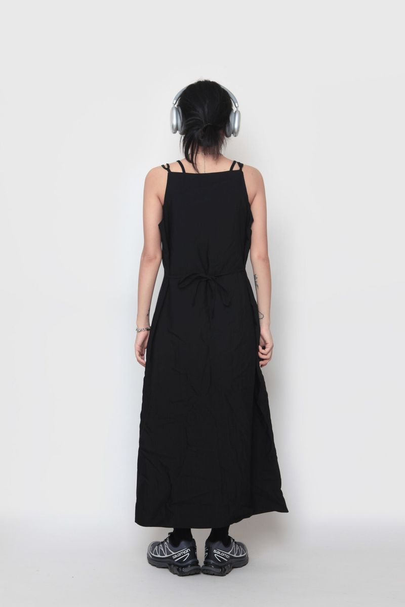 long slit sleeveless dress