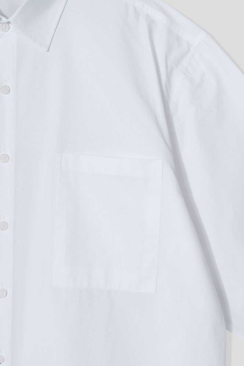 Minimal Crop Plain Shirt (4colors)