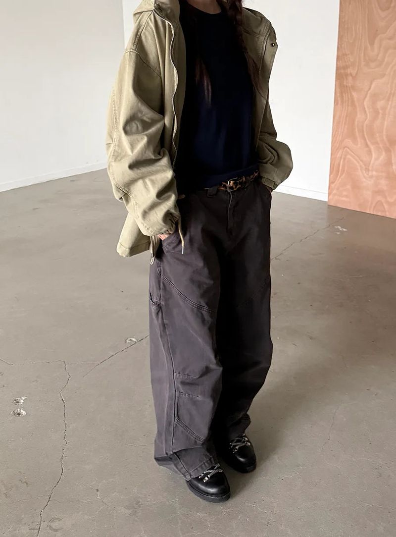 diagonal line pants