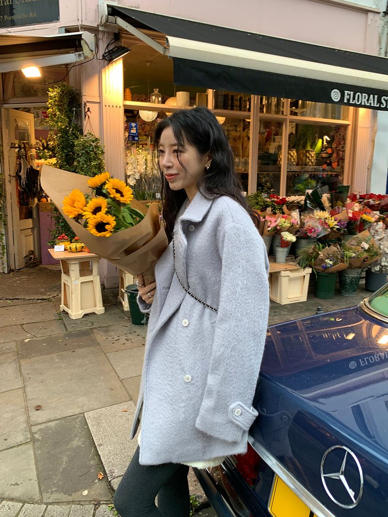 [MADE] Tion Mohair Handmade Pe Coat
