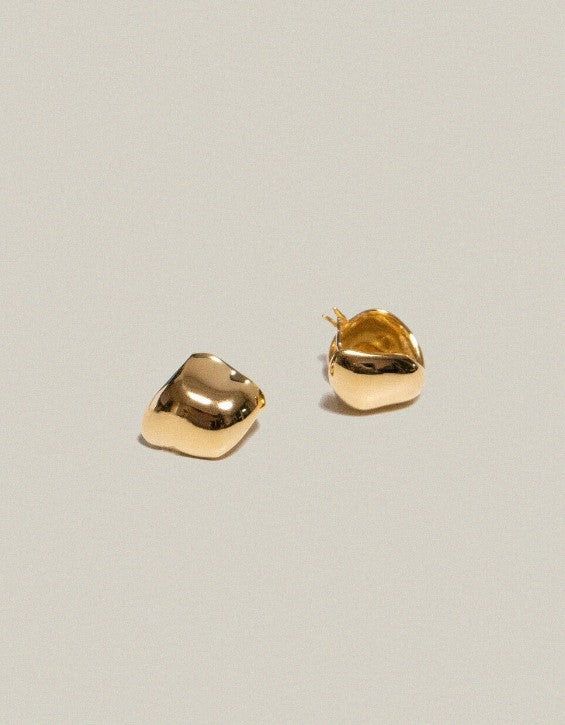 Stone Earrings Gold