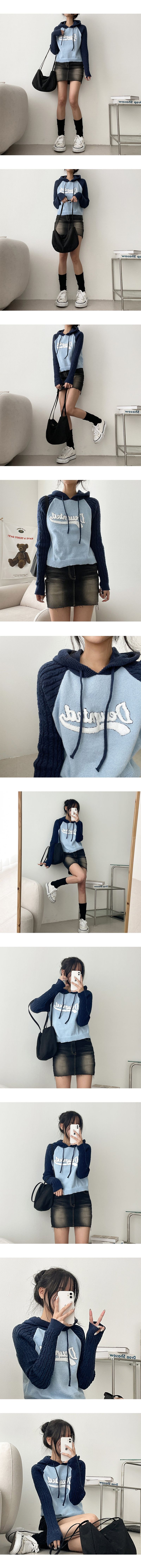 Earl's Colored Twisted Hooded Knitwear