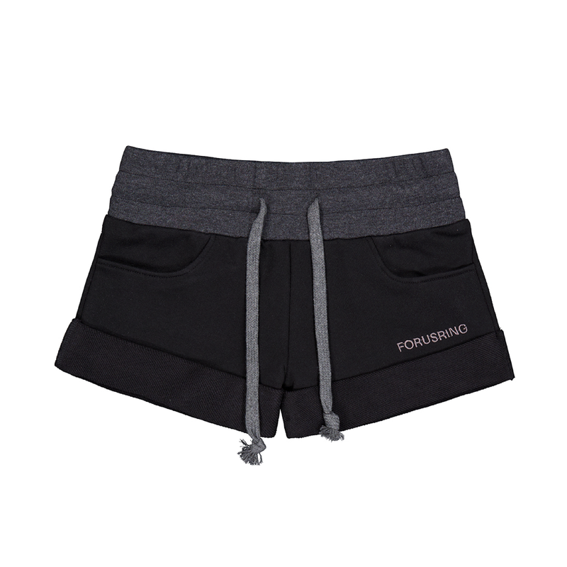 キューピッド ミニ スウェットショートパンツ [BLACK]