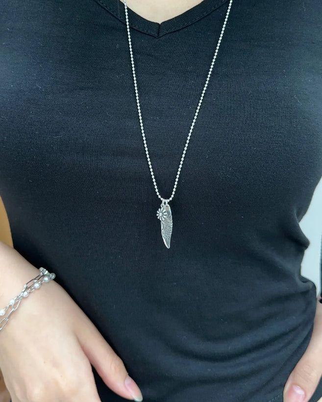 SATIIIZ（サティーズ）の「Sun Pendant Chain Necklace（Accessories）」
