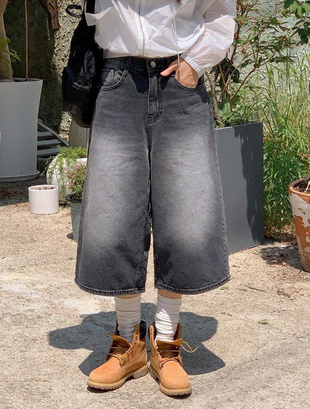 SHOPPERLAND(ショッパーランド)の「DF Bermuda Capri Denim Pants (2color)(Pants)」