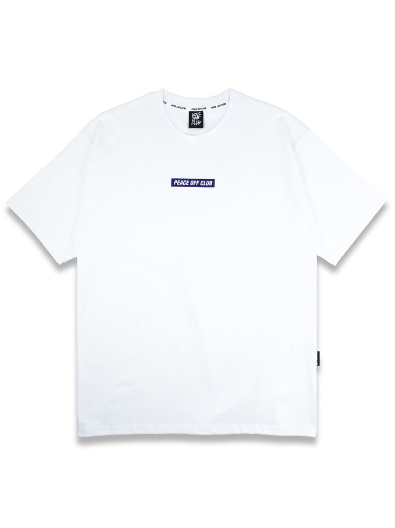 peaceoffclub（ピースオフクラブ）の「Box_Logo Short Sleeve Tee WHITE（Tops）」