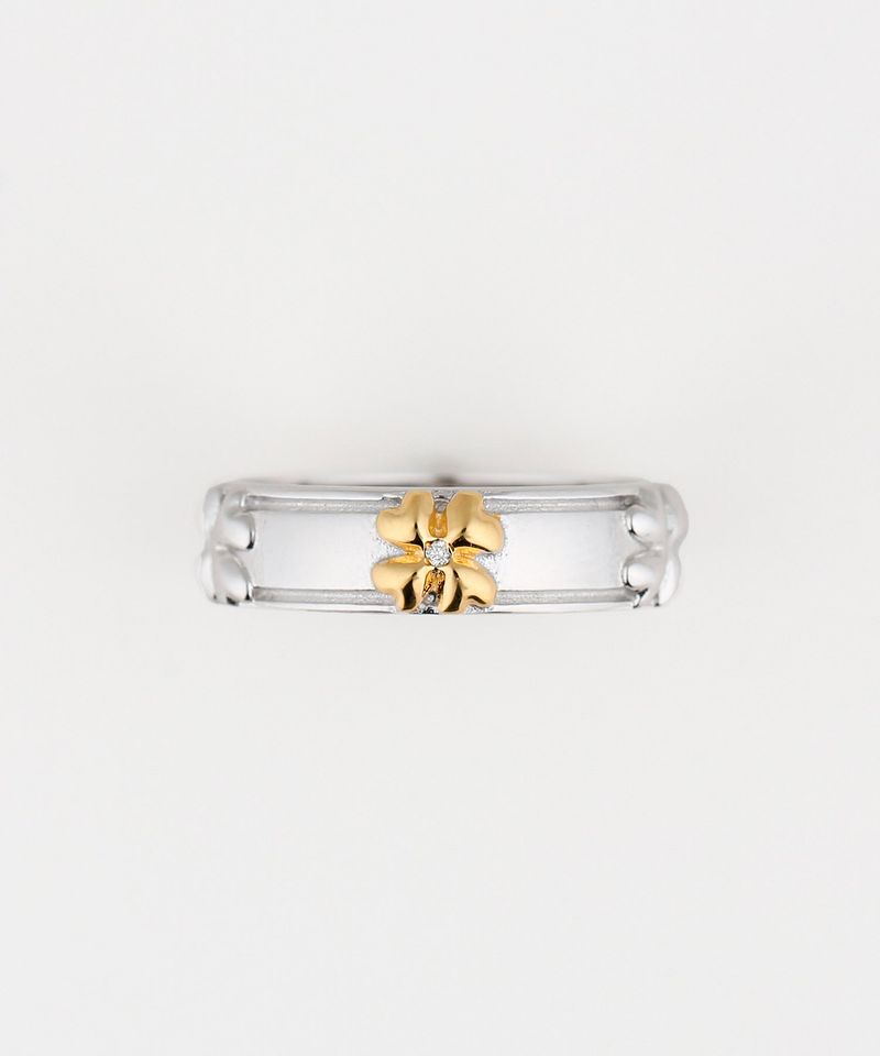 Clover rail ring G (925 silver)