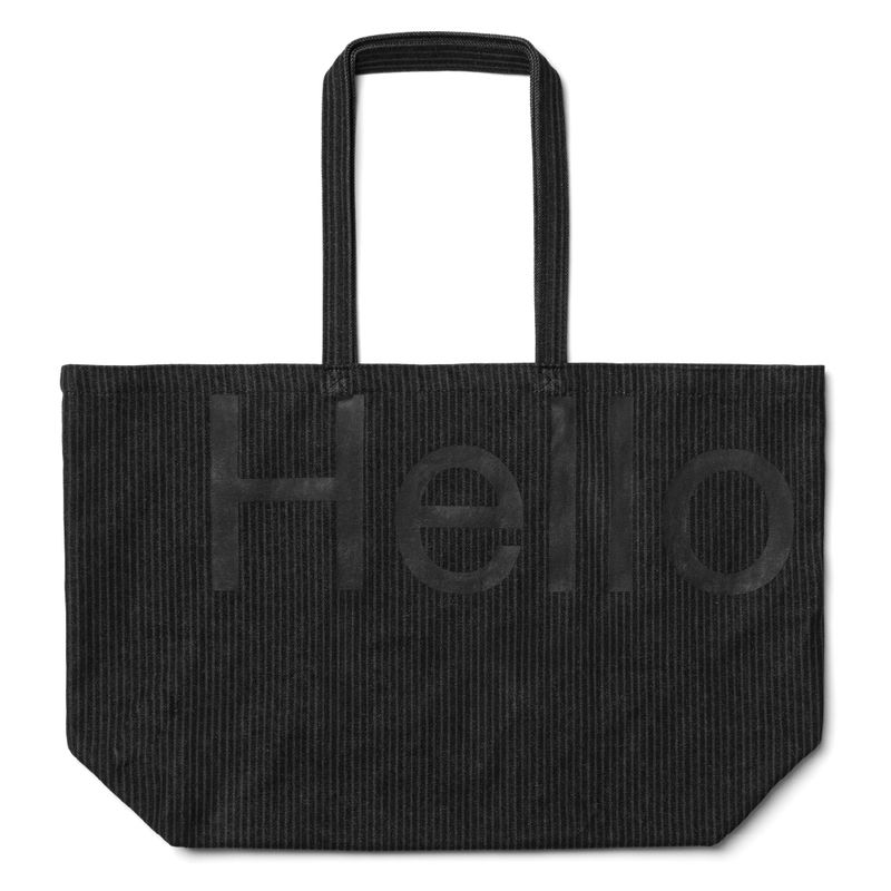 Big tote bag - Heavy stripe denim