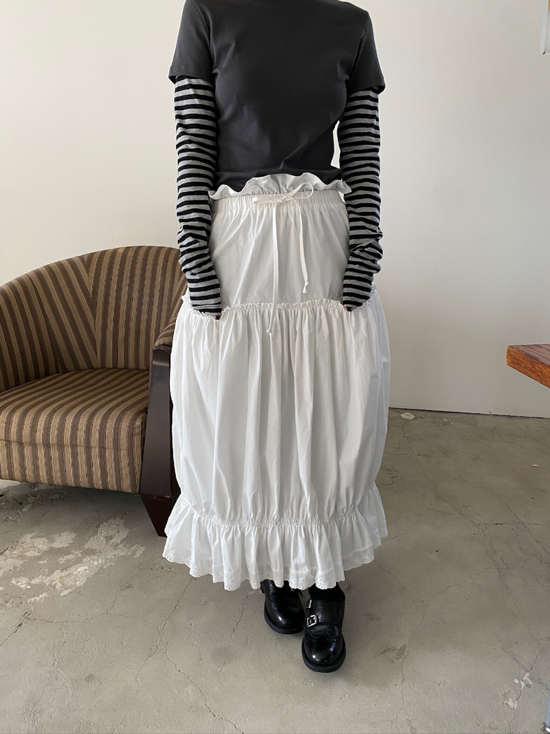 another language（アナザーランゲージ）の「maroni shirring skirt（Skirts）」