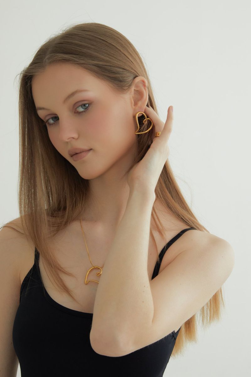 My heart earring