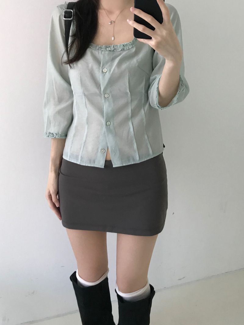 Miel frill blouse (3 colors)