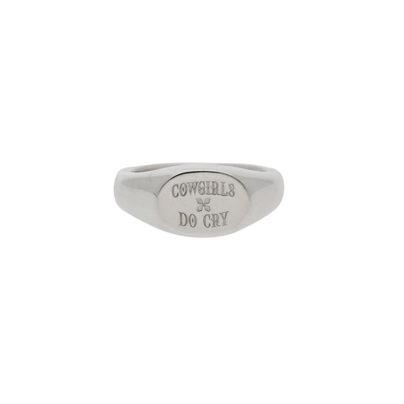 COWGIRLS DO CRY SIGNET RING