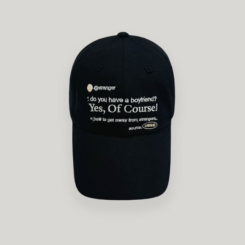 UBEIGE(ユーベイジ)の「Black Yes Of Course Cap(Hats)」