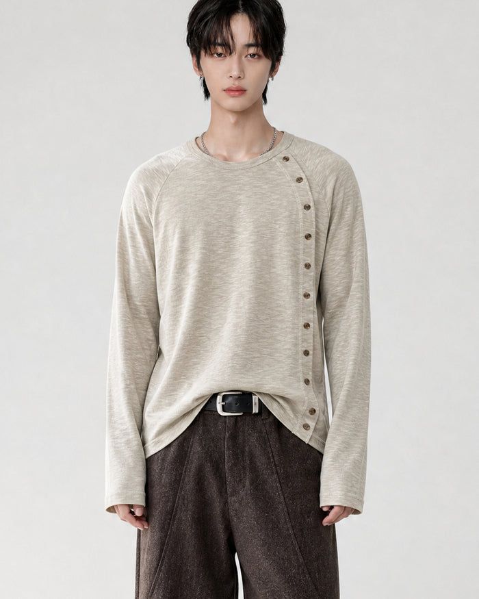 (UNISEX) Full Button Long Sleeve
