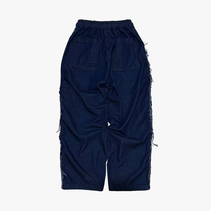 grunge burner check pants_blue