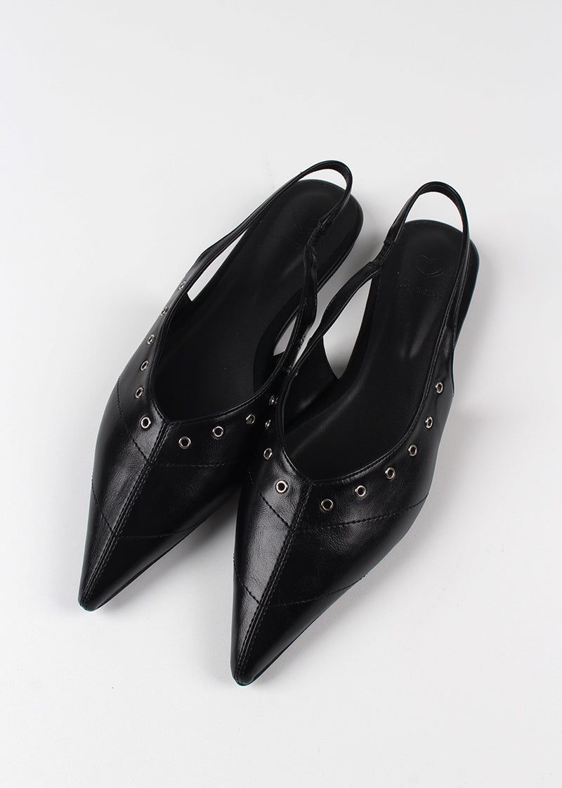 EYELET STILETTO SLINGBACK