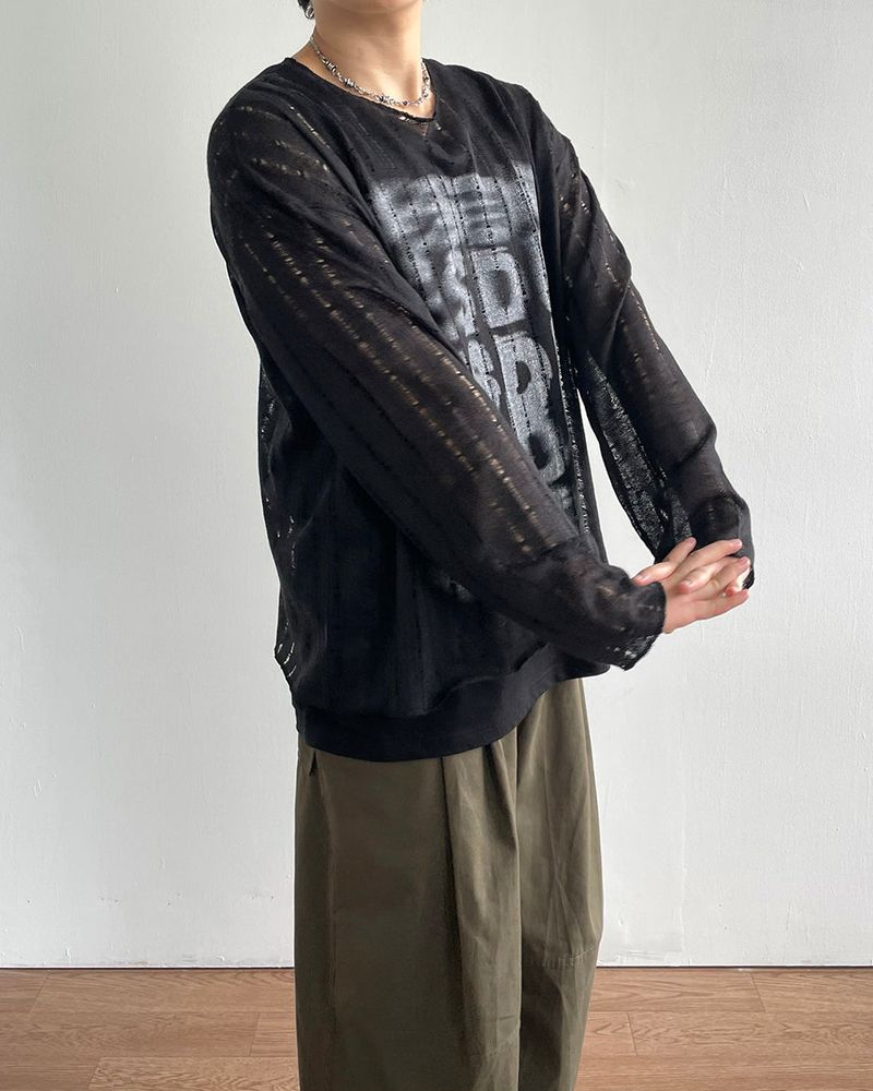 IDF（アイディーエフ）の「River see-through knit（Tops）」