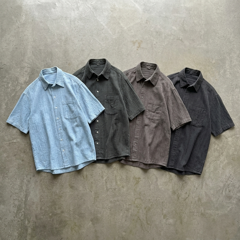Vertical Line Boxy Shirt