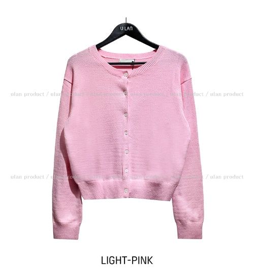 [U-BASIC] Allin round neck cardigan