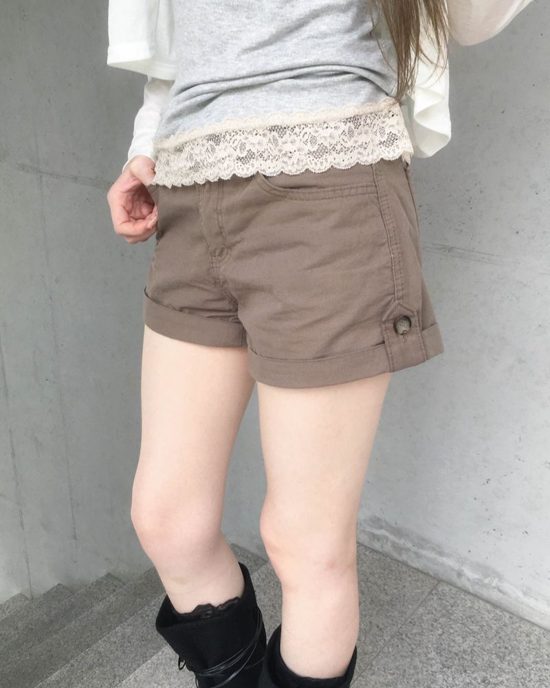 kyoive(コイブ)の「コットンロールアップショートパンツ(パンツ)」