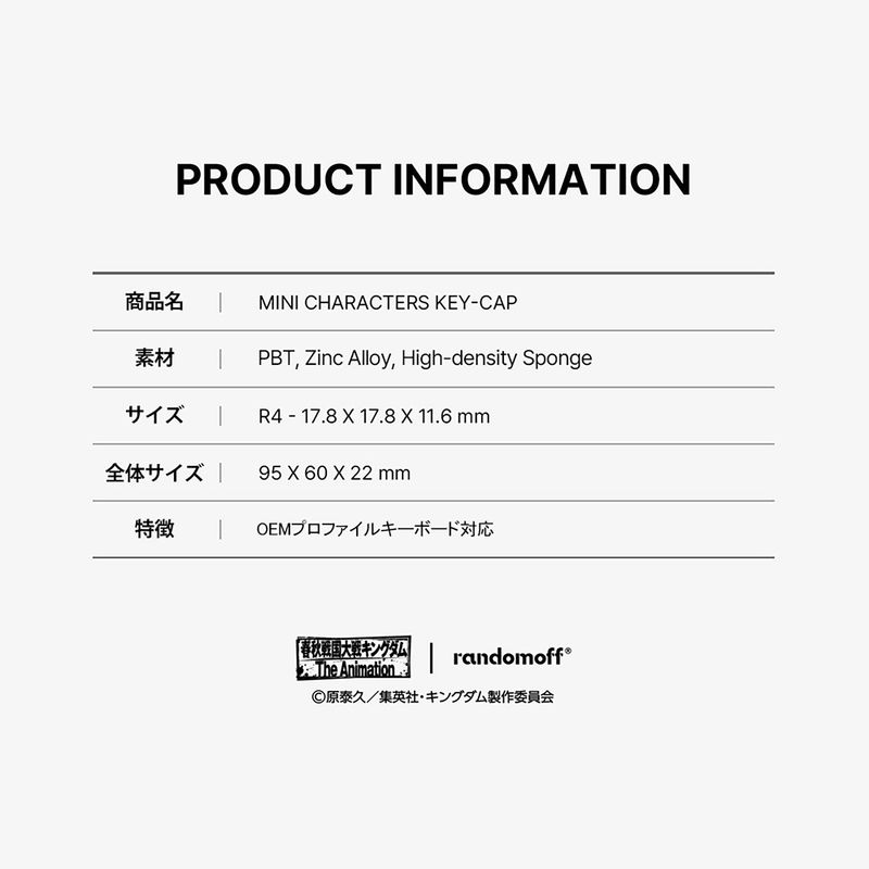 MINI CHARACTERS KEY-CAP