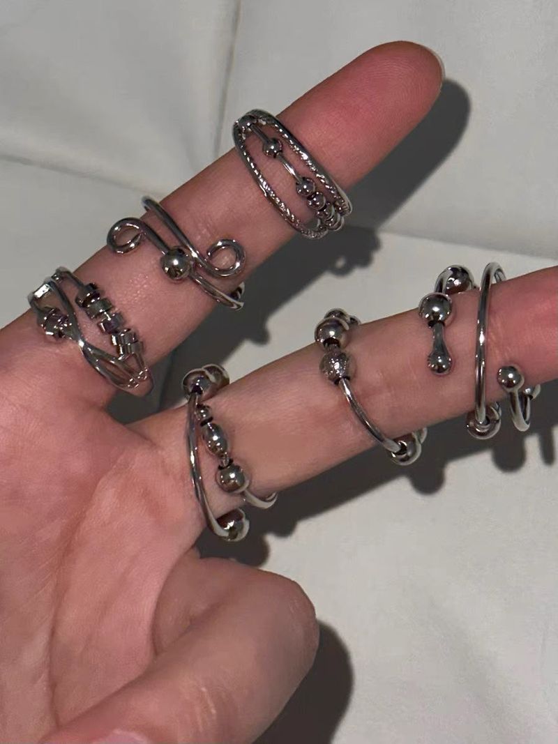 House of haus（ハウス オブ ハウス）の「シルバー ボール 6リング セット（アクセサリー）」