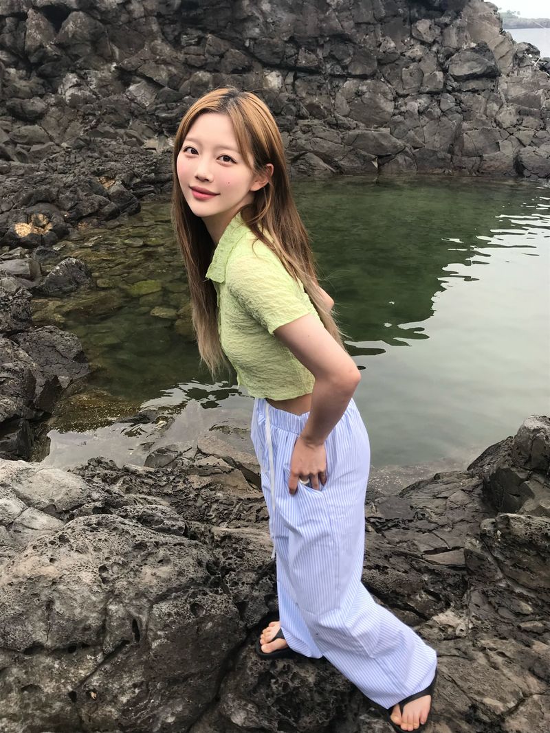 Waterfall stripe pants