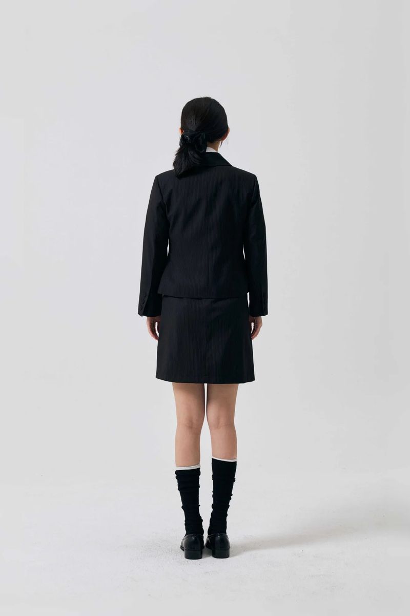 ODE ASYMMETRIC JACKET / BLACK