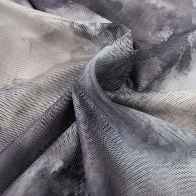 marble high neck sheer tops