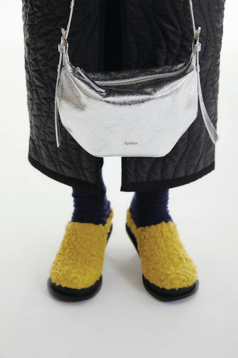 lazy bag_foil silver