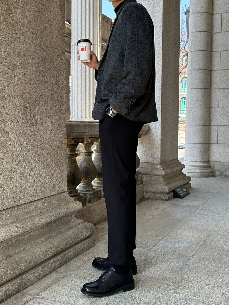 LMN Herringbone Wool Blazer (2 colors)