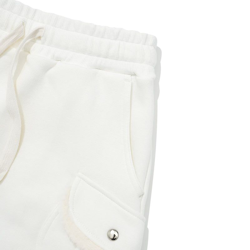 WITTY BUNNY FUR MINI SKIRT [IVORY]