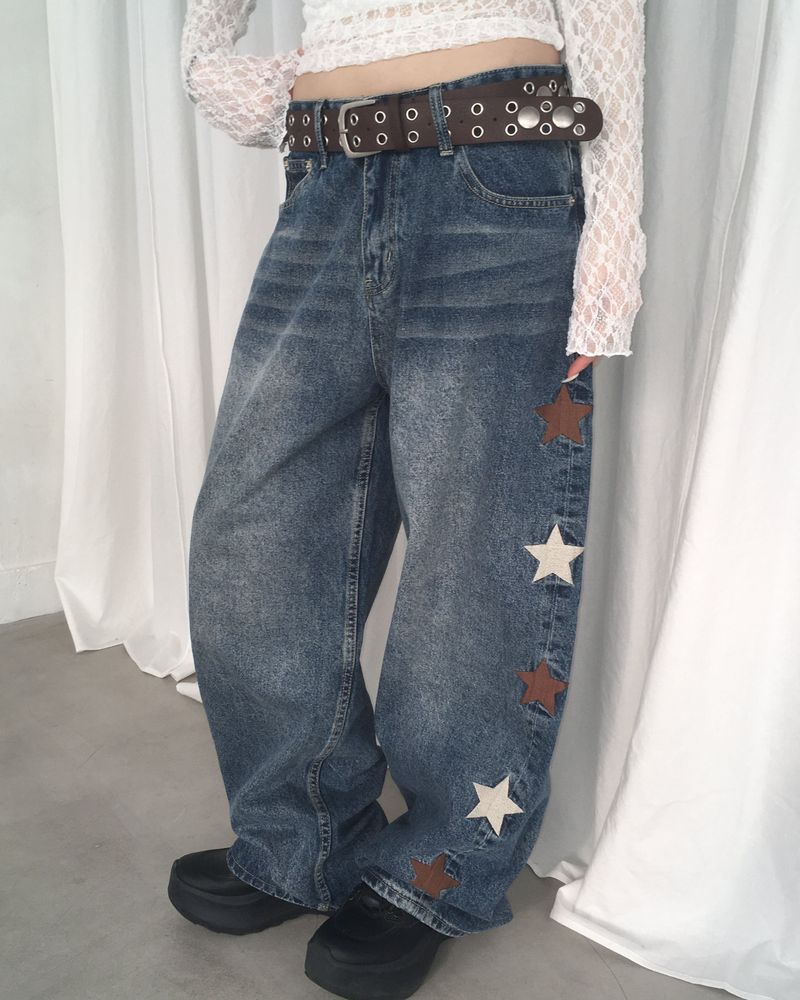 kyoive(コイブ)の「008 star denim pants(Pants)」