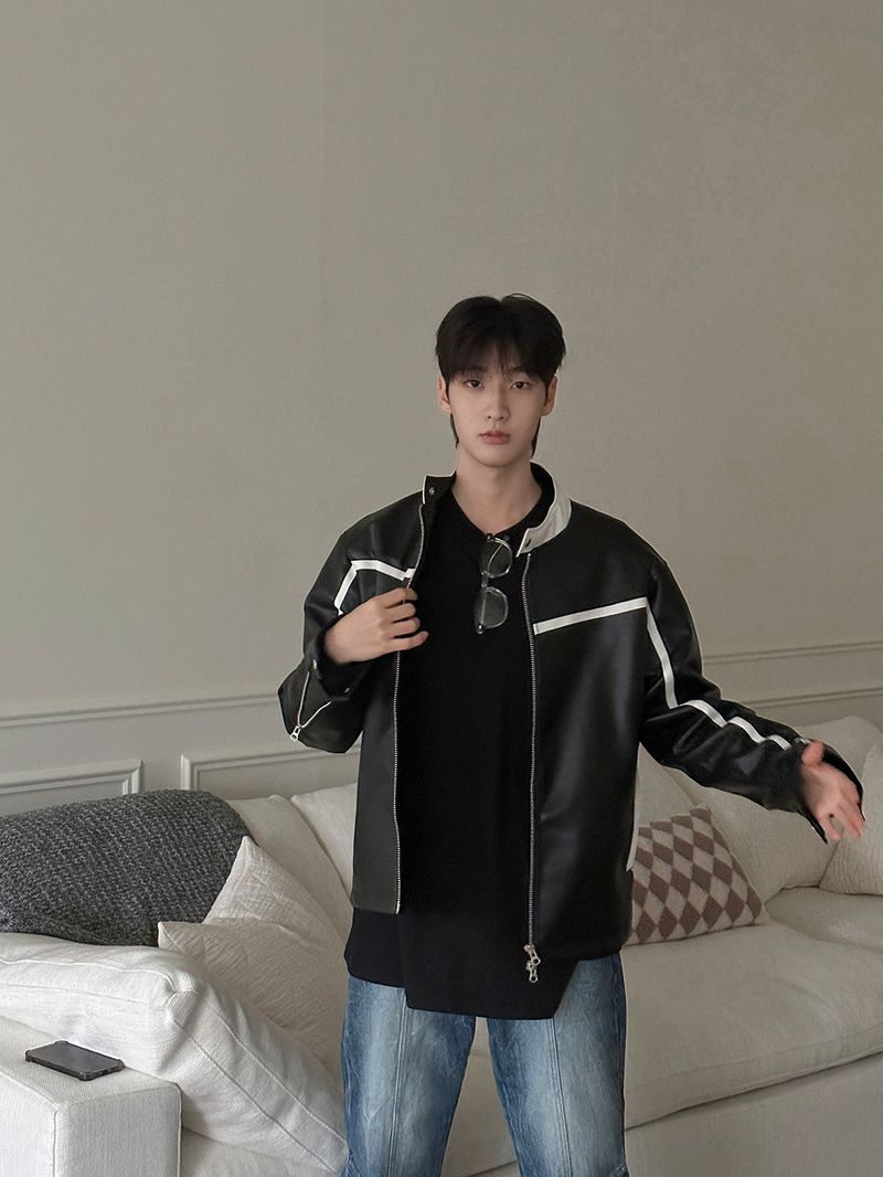 Uno Leather Biker Jacket