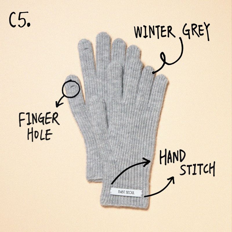 basic wool glove (6 color)
